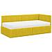 Struttura Letto Angolare con Materasso 2 pcs Giallo Velluto - Foto miniatura 4