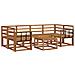 Set di divani da esterno 7 pcs Naturale - Foto miniatura 1