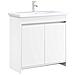 Mobiletto da Bagno Sotto Lavabo Bianco 78,5 x 37,5 x 81 cm - Foto miniatura 2