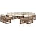 Set Divano da Giardino 12 pcs Beige e Bianco Crema polyrattan - Foto miniatura 1