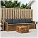 Set di divani da esterno con cuscino 5 pcs Naturale e Antracite - Foto miniatura 2