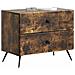 Armadio da Notte con cassetto Rovere Fumo 62 x 34,5 x 47,5 cm - Foto miniatura 2