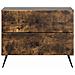 Armadio da Notte con cassetto Rovere Fumo 62 x 34,5 x 47,5 cm - Foto miniatura 4