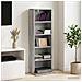 Mobile per CD Sonoma grigio 33 x 23,5 x 97,5 cm - Foto miniatura 2