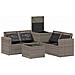 Set di divani 6 pz Grigio e Grigio Scuro - Foto miniatura 3