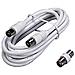 Prolunga antenna TV cavo 5 mt con adattatore - Foto miniatura 2