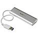 Hub USB 3.0 a 4 porte compatto e portatile con cavo integrato - Hub USB in alluminio perfetta per MacBook - Argento - Foto miniatura 2