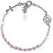 Bracciale In Argento 925 - Collezione Junior - Colore Rodio - Misura Unica Bracciale Rosario Junior Cristalli Rosa - Foto miniatura 2