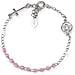Bracciale In Argento 925 - Collezione Junior - Colore Rodio - Misura Unica Bracciale Rosario Junior Cristalli Rosa - Foto miniatura 1