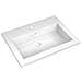 Lavandino In Granito 600x450x120 Mm Bianco - Foto miniatura 2