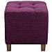 Poggiapiedi Divano Pharao - Sgabello Pouf Capitonné Imbottito in Tessuto I Sgabello Basso Salotto Piedini in Legno I Sgabello Quadrato da Sala 45x45 cm I Pouf Design Salotto Viola - Foto miniatura 3