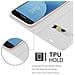 Custodia Compatibile Con Samsung Galaxy J3 2017 In Classy Argento - Coperchio Protettiva Con Chiusura Magnetica, Funzione Stand E Tasca Per Le Carte - Foto miniatura 6