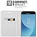 Custodia Compatibile Con Samsung Galaxy J3 2017 In Classy Argento - Coperchio Protettiva Con Chiusura Magnetica, Funzione Stand E Tasca Per Le Carte - Foto miniatura 7