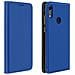 Custodia Honor 8a / Huawei Y6s / Y6 2019 Portacarte Stand Video Cover - Blu - Foto miniatura 1