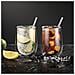 2xdouble Walled Occhiali Set 350ml Di Latte Cappuccino Latte Succo Di Dessert E Altro - Foto miniatura 3