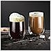 2xdouble Walled Occhiali Set 350ml Di Latte Cappuccino Latte Succo Di Dessert E Altro - Foto miniatura 4