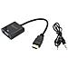 Uguale Adattatore Hdmi A Vga + Audio (3,5 Mm) - Foto miniatura 2