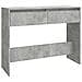 Tavolo Consolle Grigio Cemento 100x35x76,5 cm in Truciolato - Foto miniatura 2
