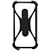 Cover Universale Per Smartphone In Silicone Bumper Con Cavalletto Nera - Foto miniatura 1