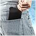 Cover Universale Per Smartphone In Silicone Bumper Con Cavalletto Nera - Foto miniatura 5
