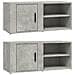 Mobili Tv 2 Pz Grigio Cemento 80x31,5x36 Cm Legno Multistrato - Foto miniatura 2