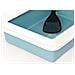Lettiera Toilette Per Gatti Rettangolare 44x34x11cm Con Paletta Mod 700092 Azzurro - Foto miniatura 2