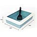 Lettiera Toilette Per Gatti Rettangolare 44x34x11cm Con Paletta Mod 700092 Azzurro - Foto miniatura 4
