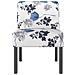 Sedia Pantofola In Tessuto Fiori Blu - Foto miniatura 3