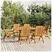 Set Da Pranzo Da Giardino 7 Pz In Legno Massello Di Teak - Foto miniatura 1