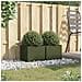 Fioriere da Giardino 2 pz Verde Oliva 32x30x29 cm in Acciaio - Foto miniatura 9
