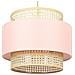 Lampadario Yumuri Rattan Rosa Pesca - Foto miniatura 9