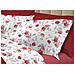 Completo Lenzuola Letto 100% Cotone Made Italy 3027 Disegno Sanderson Singolo Rosso - Foto miniatura 3