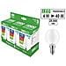 Kit 3 Lampadine A Led Miniglobo E14 Ecolight 4w - Foto miniatura 1