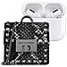 Mini Borsa Per Airpods Any Generation Modello Zoe Con Tracolla E Moschettone, Nero - Foto miniatura 1