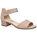 Beige Elegant Open Sandals Sandali Pelle Scarpe Donna Beige Eu 36, 9-28212-28-205 - Foto miniatura 2
