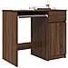 Scrivania Rovere Marrone 86x49x76 cm in Legno Multistrato - Foto miniatura 2
