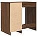 Scrivania Rovere Marrone 86x49x76 cm in Legno Multistrato - Foto miniatura 7