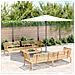 Set Divano Pallet Da Giardino 5 Pz In Legno Massello Di Acacia - Foto miniatura 1