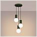 Sollux Lighting Lampada A Sospensione Halo 3p Verde Oliva Sl.1725 - Moderno Lampada A Sospensione Verde Oliva 125x25x25 Cm - Foto miniatura 3