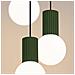 Sollux Lighting Lampada A Sospensione Halo 3p Verde Oliva Sl.1725 - Moderno Lampada A Sospensione Verde Oliva 125x25x25 Cm - Foto miniatura 4
