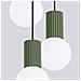 Sollux Lighting Lampada A Sospensione Halo 3p Verde Oliva Sl.1725 - Moderno Lampada A Sospensione Verde Oliva 125x25x25 Cm - Foto miniatura 5