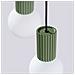 Sollux Lighting Lampada A Sospensione Halo 3p Verde Oliva Sl.1725 - Moderno Lampada A Sospensione Verde Oliva 125x25x25 Cm - Foto miniatura 6