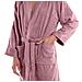 Accappatoio Con Cappuccio Spugnissima Soft In Cotone Colore Rosa Misura M - Foto miniatura 3