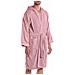 Accappatoio Con Cappuccio Spugnissima Soft In Cotone Colore Rosa Misura M - Foto miniatura 1