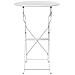 Tavolo da Bistrot Pieghevole Bianco Ø50x71 cm in Acciaio Verniciato - Foto miniatura 4