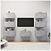 Mobili Porta TV 7 pz Grigio Cemento 30,5x30x60 cm Multistrato - Foto miniatura 2