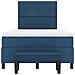 Letto a Box Spring con Materasso Blu 120x190 cm Tessuto - Foto miniatura 9