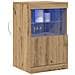 Credenza con Luci LED Rovere Artigianale 41x37x67 cm - Foto miniatura 3