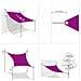 Vela Parasole Tortora 2x2x2 m 100% Poliestere Oxford - Foto miniatura 4