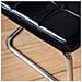 Set Di 2 Sedie A Sbalzo In Ecopelle Nera Maria - Foto miniatura 8